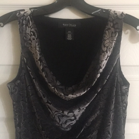 White House Black Market Black/Silver top - Picture 6 of 6